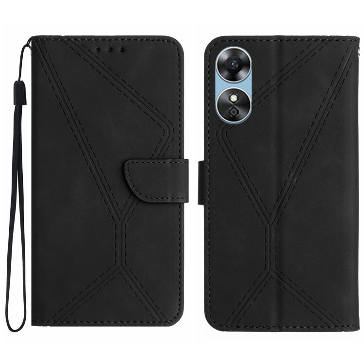 Stitching Embossed Leather Phone Case