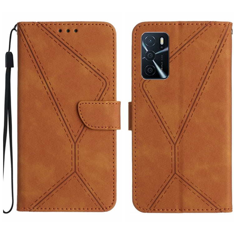 Stitching Embossed Leather Phone Case