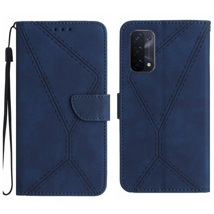 Stitching Embossed Leather Phone Case, For OPPO A17 / A17K, For OPPO A54 4G / A16, For OPPO A54 5G / A74 5G, For OPPO A55s JP