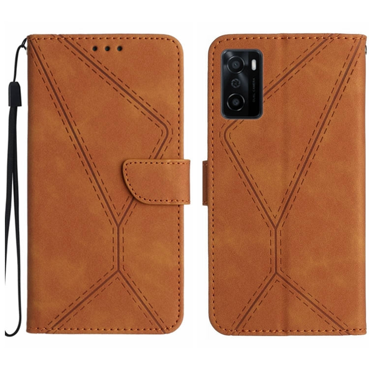 Stitching Embossed Leather Phone Case