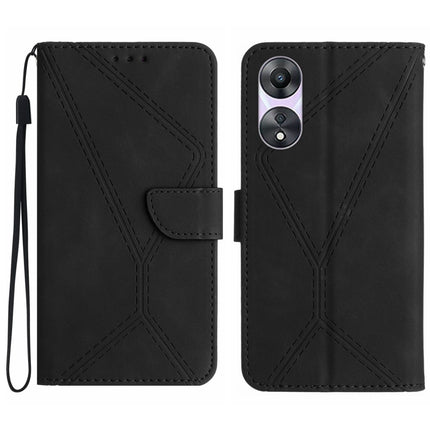 Stitching Embossed Leather Phone Case, For OPPO A57 4G / A77 4G, For OPPO A78 5G, For OPPO Reno7 A JP, For OPPO Reno8 4G / Reno7 4G