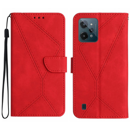Stitching Embossed Leather Phone Case, For Realme C31, For Realme C55, For Realme 9i / OPPO A36 4G, For Realme 10 4G