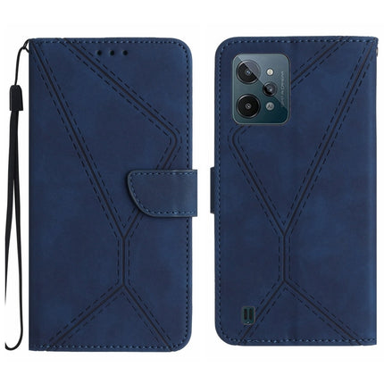 Stitching Embossed Leather Phone Case, For Realme C31, For Realme C55, For Realme 9i / OPPO A36 4G, For Realme 10 4G