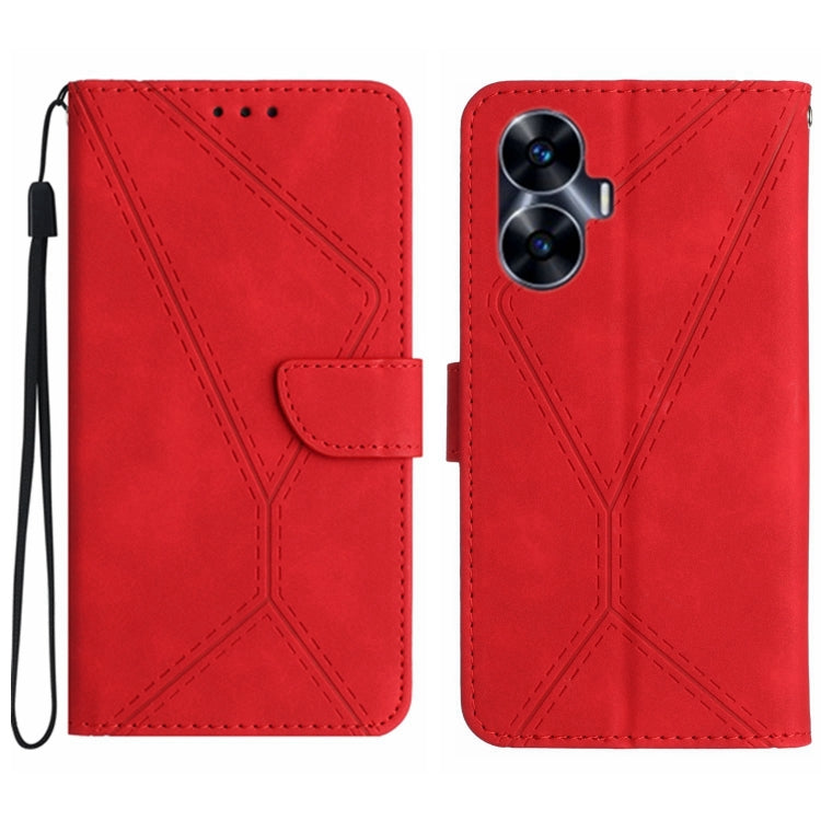 Stitching Embossed Leather Phone Case