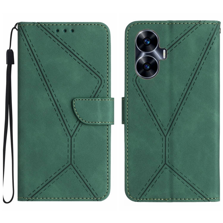 Stitching Embossed Leather Phone Case