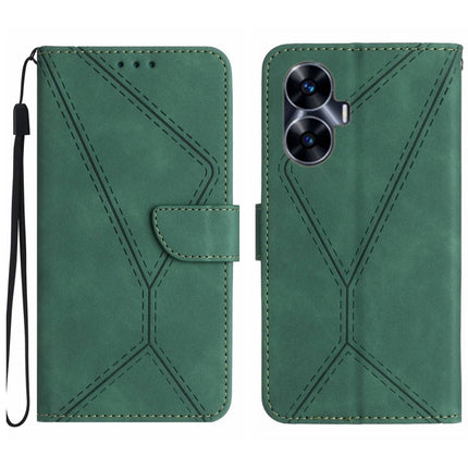 Stitching Embossed Leather Phone Case, For Realme C31, For Realme C55, For Realme 9i / OPPO A36 4G, For Realme 10 4G