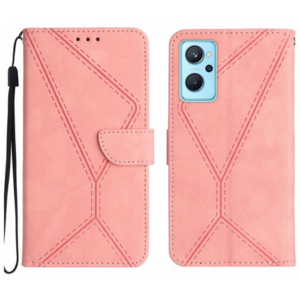 Stitching Embossed Leather Phone Case, For Realme C31, For Realme C55, For Realme 9i / OPPO A36 4G, For Realme 10 4G