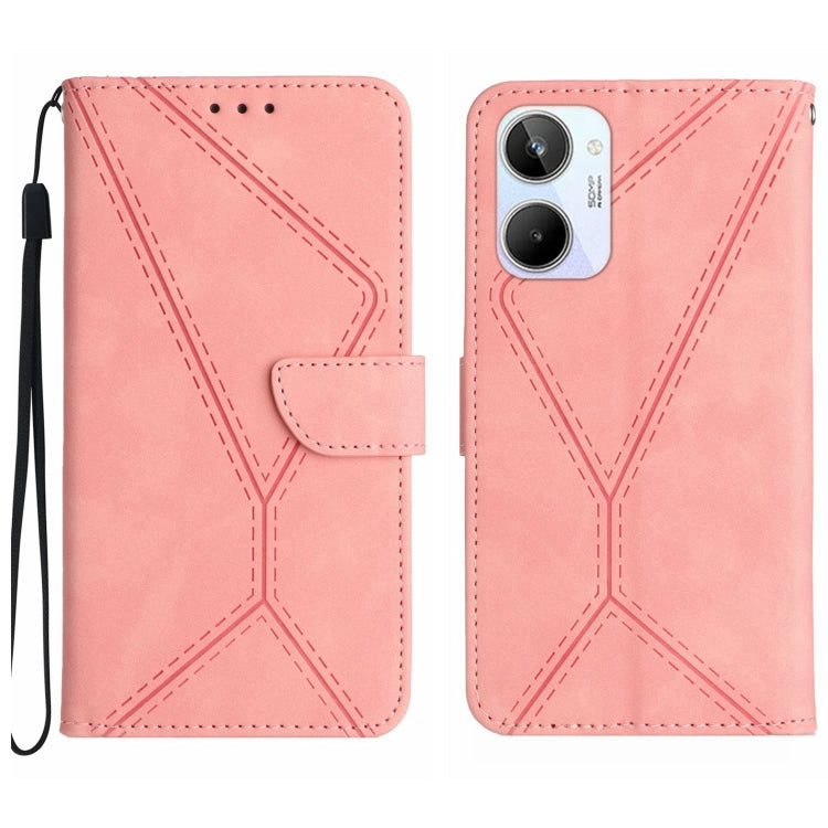 Stitching Embossed Leather Phone Case