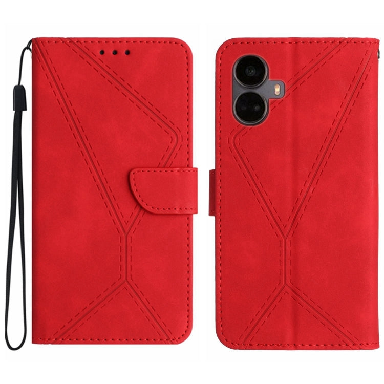 Stitching Embossed Leather Phone Case
