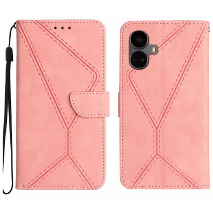 Stitching Embossed Leather Phone Case, For Realme 10 5G / 9i 5G, For Realme 10 Pro+, For Realme C33 2023 / 2022, For Realme C35