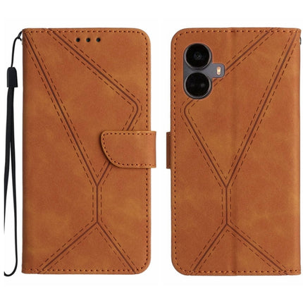 Stitching Embossed Leather Phone Case, For Realme 10 5G / 9i 5G, For Realme 10 Pro+, For Realme C33 2023 / 2022, For Realme C35