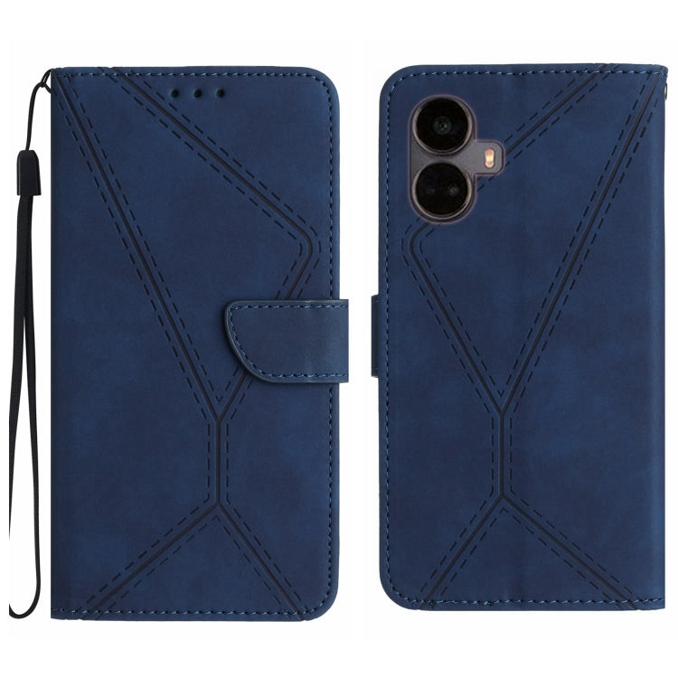 Stitching Embossed Leather Phone Case