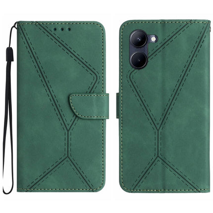Stitching Embossed Leather Phone Case, For Realme 10 5G / 9i 5G, For Realme 10 Pro+, For Realme C33 2023 / 2022, For Realme C35