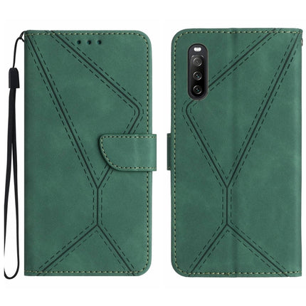 Stitching Embossed Leather Phone Case, For Sony Xperia 5 IV, For Sony Xperia 5 V, For Sony Xperia 10 III, For Sony Xperia 10 IV