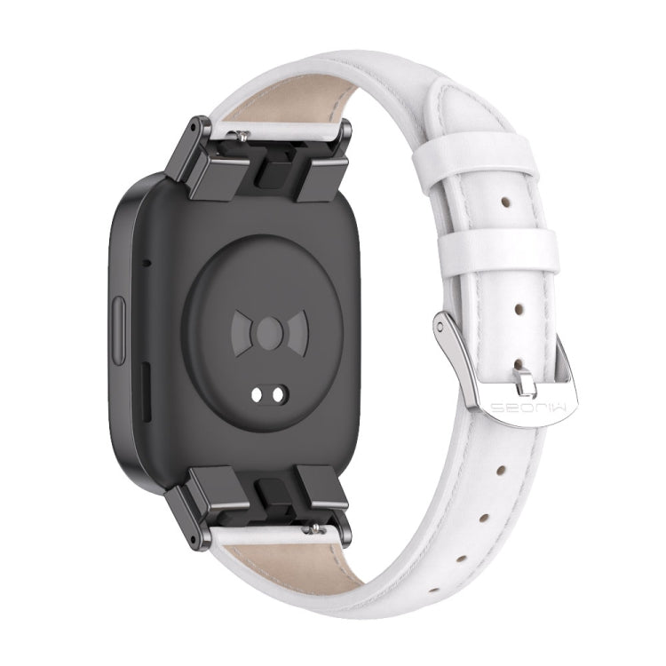 Mijobs Genuine Leather Slim Watch Band, For Redmi Watch 3