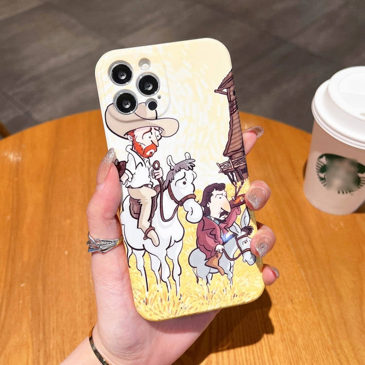 Oil Painting Pattern Glossy PC Phone Case, For iPhone 12, For iPhone 12 Pro Max, For iPhone 12 Pro, For iPhone 11 Pro Max