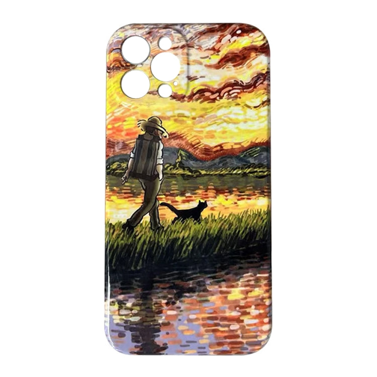 Oil Painting Pattern Glossy PC Phone Case, For iPhone 12, For iPhone 12 Pro Max, For iPhone 12 Pro, For iPhone 11 Pro Max