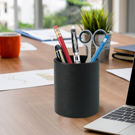 PU Leather Tool Storage Box Desktop Pen Holder