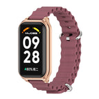 For Xiaomi Smart Band 8 Active / Redmi Band 2 / Wine Red Rose Gold