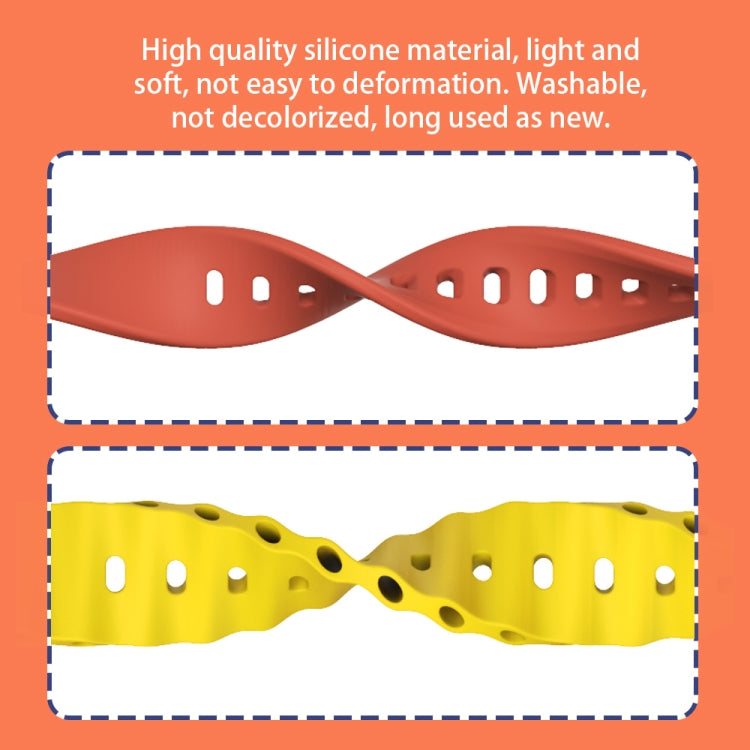 Mijobs Metal Shell Ocean Silicone Watch Band, For Xiaomi Smart Band 8 Active / Redmi Band 2