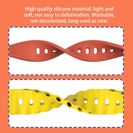 Mijobs Metal Shell Ocean Silicone Watch Band