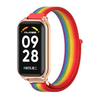 For Xiaomi Smart Band 8 Active / Redmi Band 2 / Rainbow Rose Gold