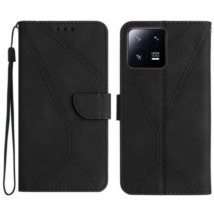Stitching Embossed Leather Phone Case, For Xiaomi 13 Lite, For Xiaomi 13 Pro, For Xiaomi 13, For Xiaomi 12T / 12T Pro