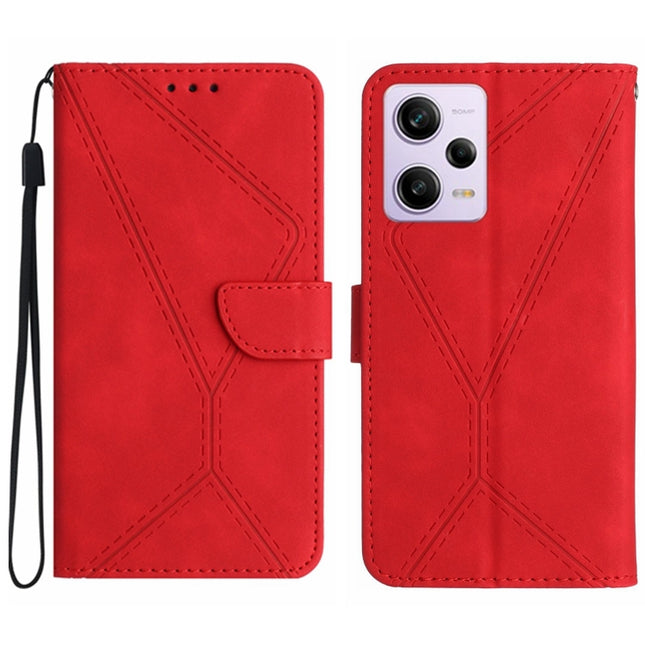 Stitching Embossed Leather Phone Case, For Xiaomi Redmi Note 12 Pro+, For Redmi Note 12 Pro 5G, For Xiaomi POCO X5 Pro, For Xiaomi Redmi Note 12 5G