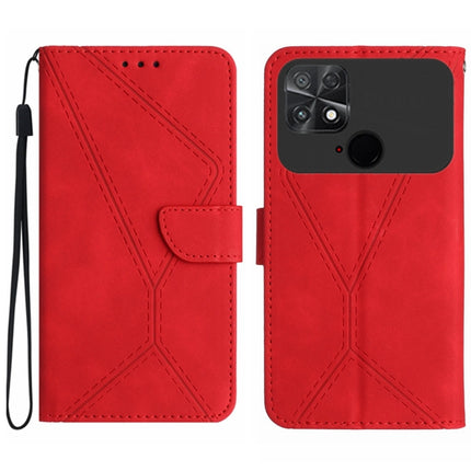 Stitching Embossed Leather Phone Case, For Xiaomi POCO M5 / M4 5G, For Xiaomi POCO M5S, For Xiaomi POCO X4 GT, For Xiaomi POCO C40