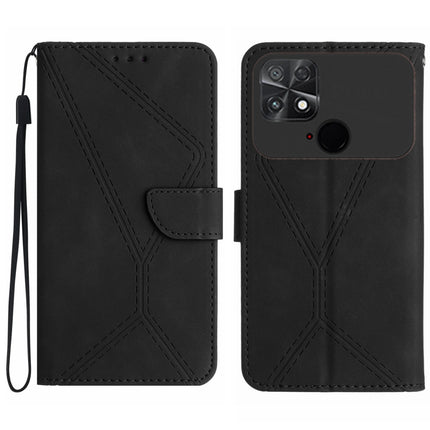 Stitching Embossed Leather Phone Case, For Xiaomi POCO M5 / M4 5G, For Xiaomi POCO M5S, For Xiaomi POCO X4 GT, For Xiaomi POCO C40