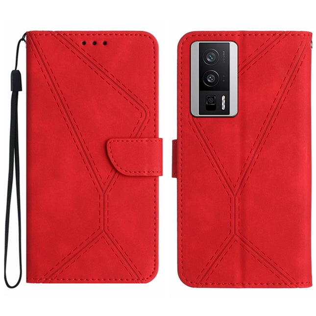 Stitching Embossed Leather Phone Case