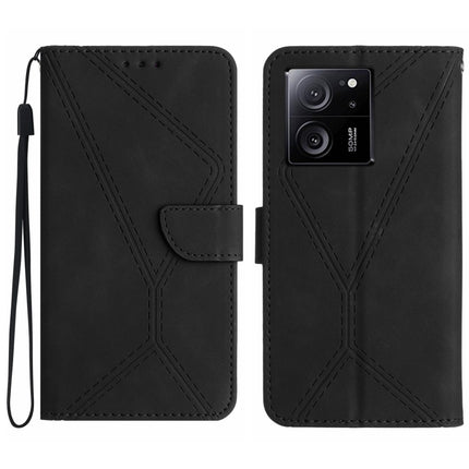 Stitching Embossed Leather Phone Case, For Xiaomi Redmi 12 5G, For Xiaomi 13T / 13T Pro, For Xiaomi Redmi 12 4G Global, For Xiaomi POCO F5 5G