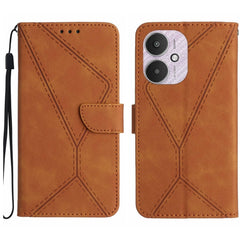 Stitching Embossed Leather Phone Case, For Xiaomi Redmi 13 4G Global / 5G Global, For Xiaomi Redmi A3, For Xiaomi Redmi Note 13 Pro 4G Global, For Xiaomi Redmi Note 13 4G Global, For Xiaomi Redmi 13C 5G