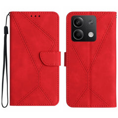 Stitching Embossed Leather Phone Case, For Xiaomi Redmi 13 4G Global / 5G Global, For Xiaomi Redmi A3, For Xiaomi Redmi Note 13 Pro 4G Global, For Xiaomi Redmi Note 13 4G Global, For Xiaomi Redmi 13C 5G