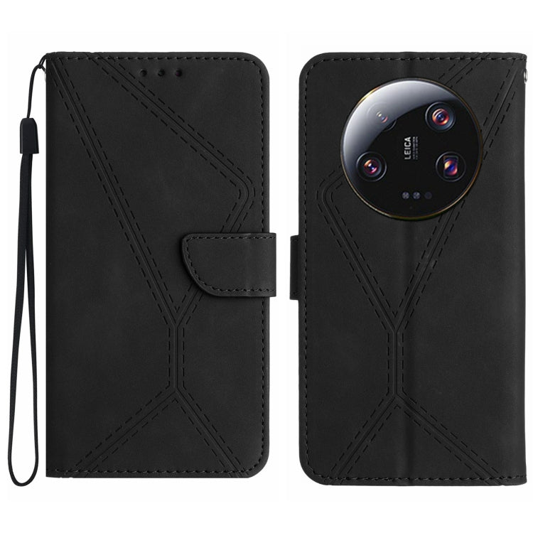 Stitching Embossed Leather Phone Case