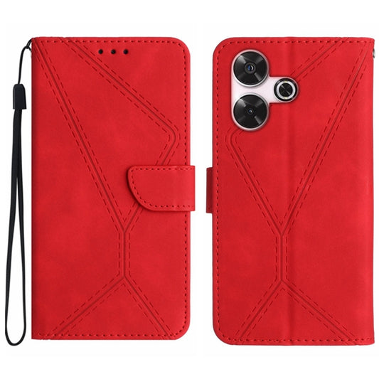 Stitching Embossed Leather Phone Case, For Xiaomi Redmi 13 4G Global / 5G Global, For Xiaomi Redmi A3, For Xiaomi Redmi Note 13 Pro 4G Global, For Xiaomi Redmi Note 13 4G Global, For Xiaomi Redmi 13C 5G