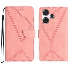 Stitching Embossed Leather Phone Case, For Xiaomi Redmi 13 4G Global / 5G Global, For Xiaomi Redmi A3, For Xiaomi Redmi Note 13 Pro 4G Global, For Xiaomi Redmi Note 13 4G Global, For Xiaomi Redmi 13C 5G