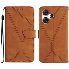 Stitching Embossed Leather Phone Case, For Xiaomi Redmi 13 4G Global / 5G Global, For Xiaomi Redmi A3, For Xiaomi Redmi Note 13 Pro 4G Global, For Xiaomi Redmi Note 13 4G Global, For Xiaomi Redmi 13C 5G