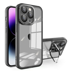 Invisible Lens Bracket Matte Transparent MagSafe Phone Case, For iPhone 15 Pro Max, For iPhone 14, For iPhone 14 Plus, For iPhone 14 Pro, For iPhone 14 Pro Max