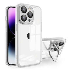 Invisible Lens Bracket Matte Transparent MagSafe Phone Case, For iPhone 14, For iPhone 15 Pro Max, For iPhone 14 Plus, For iPhone 14 Pro, For iPhone 14 Pro Max