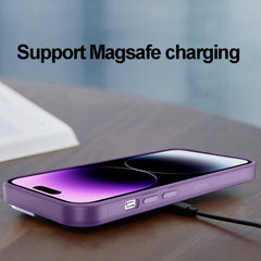 Invisible Lens Bracket Matte Transparent MagSafe Phone Case, For iPhone 15 Pro Max, For iPhone 14, For iPhone 14 Plus, For iPhone 14 Pro, For iPhone 14 Pro Max