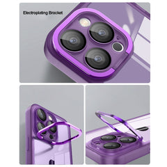 Invisible Lens Bracket Matte Transparent MagSafe Phone Case, For iPhone 14, For iPhone 15 Pro Max, For iPhone 14 Plus, For iPhone 14 Pro, For iPhone 14 Pro Max