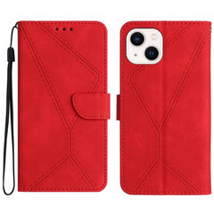 Stitching Embossed Leather Phone Case, For iPhone 14, For iPhone 14 Pro, For iPhone 14 Pro Max, For iPhone 13, For iPhone 13 Pro