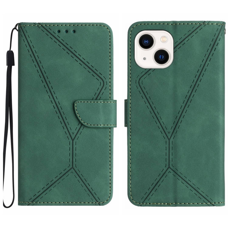 Stitching Embossed Leather Phone Case, For iPhone 14, For iPhone 14 Pro, For iPhone 14 Pro Max, For iPhone 13