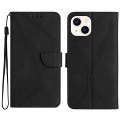 Stitching Embossed Leather Phone Case, For iPhone 14, For iPhone 14 Pro, For iPhone 14 Pro Max, For iPhone 13, For iPhone 13 Pro