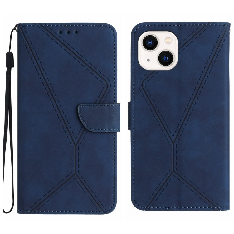 Stitching Embossed Leather Phone Case, For iPhone 14, For iPhone 14 Pro, For iPhone 14 Pro Max, For iPhone 13