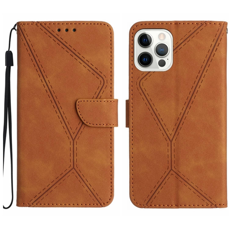 Stitching Embossed Leather Phone Case, For iPhone 14, For iPhone 14 Pro, For iPhone 14 Pro Max, For iPhone 13