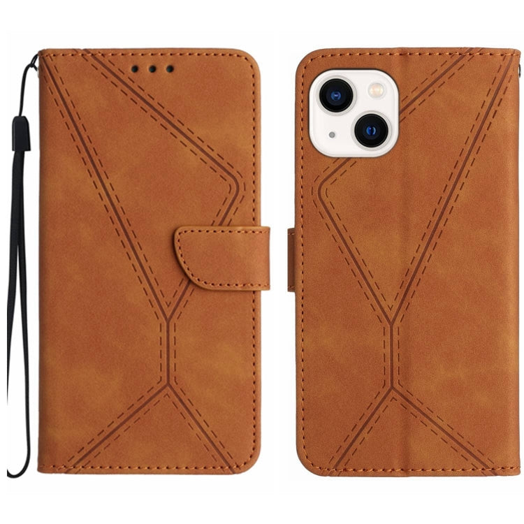 Stitching Embossed Leather Phone Case, For iPhone 14, For iPhone 14 Pro, For iPhone 14 Pro Max, For iPhone 13
