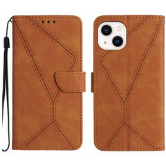 Stitching Embossed Leather Phone Case, For iPhone 14, For iPhone 14 Pro, For iPhone 14 Pro Max, For iPhone 13, For iPhone 13 Pro