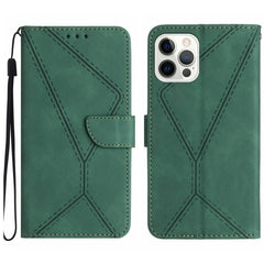 Stitching Embossed Leather Phone Case, For iPhone 13 Pro Max, For iPhone 12 / 12 Pro, For iPhone 12 Pro Max, For iPhone 11, For iPhone 11 Pro